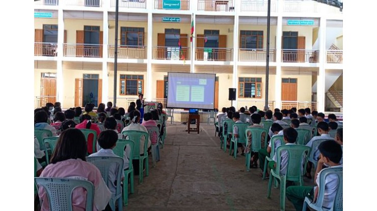 အဂတိလိုက်စားမှုတိုက်ဖျက်ရေးကော်မရှင်ရုံး ကျောင်းသားလူငယ်ဖြောင့်မတ် တည်ကြည်မှုမြှင့်တင်ရေး ပညာပေး(Edu-tainment) အစီအစဉ်များ ကျင်းပ