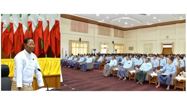 အဂတိလိုက်စားမှုတိုက်ဖျက်ရေးကော်မရှင်ဥက္ကဋ္ဌ ဦးစစ်အေးနှင့် ဝန်ထမ်းများတွေ့ဆုံပွဲ ကျင်းပ