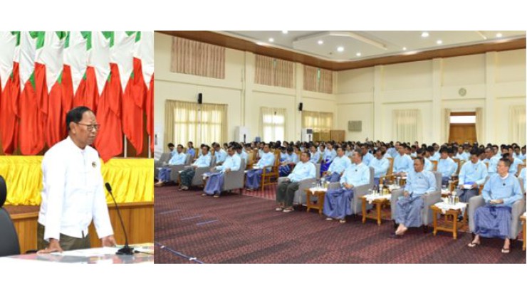 အဂတိလိုက်စားမှုတိုက်ဖျက်ရေးကော်မရှင်ဥက္ကဋ္ဌ ဦးစစ်အေးနှင့် ဝန်ထမ်းများတွေ့ဆုံပွဲ ကျင်းပ