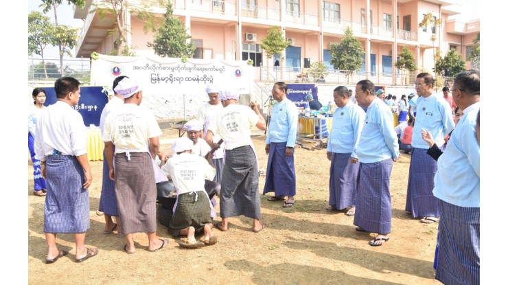 အဂတိလိုက်စားမှုတိုက်ဖျက်ရေးကော်မရှင်  မြန်မာ့ရိုးရာထမနဲထိုးပွဲ စည်ကားသိုက်မြိုက်စွာကျင်းပ