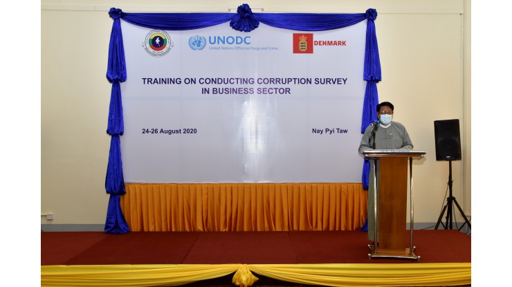 “Training on Conducting Corruption Survey in Business Sector” သင်တန်းဖွင့်ပွဲပြုလုပ်ခြင်း